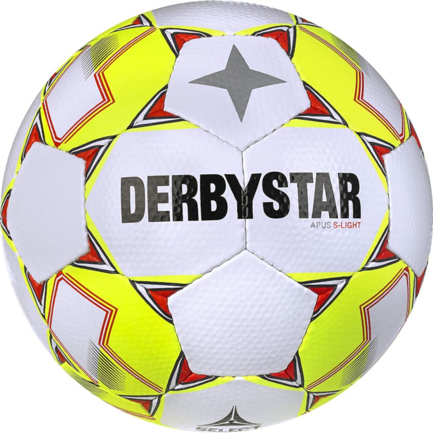 Derbystar Unisex Youth Apus S-Light v23 Football, White Yellow, 5