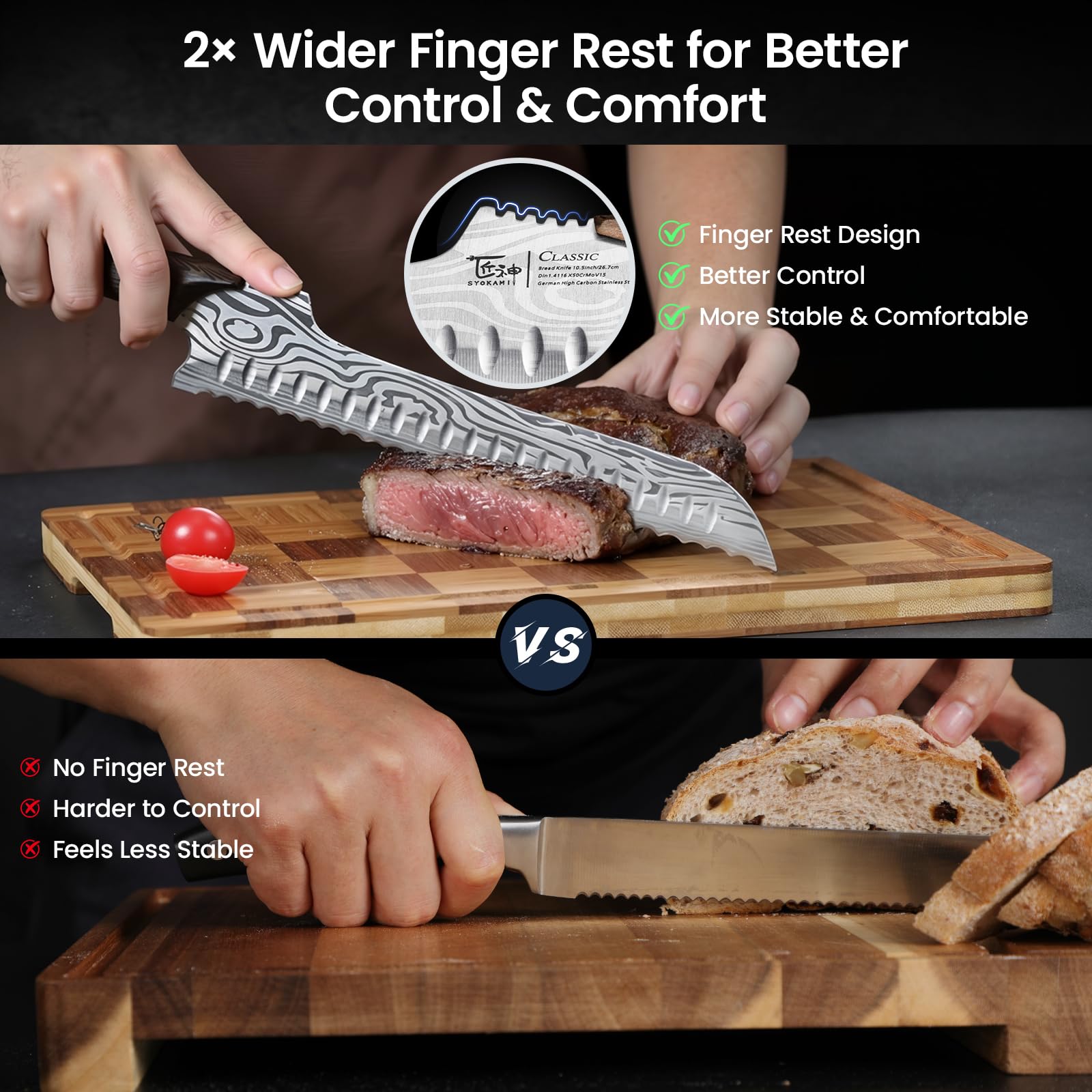 SYOKAMI Bread Knife - Slice Like a Pro -5