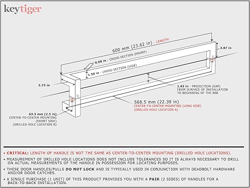 Miniatura 2 de Manija cuadrada rectangular de acero inoxidable moderna contemporánea para puerta de entrada barra de tirador de cristal de ducha puerta corredera