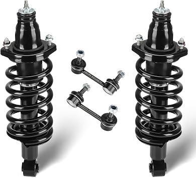 Rear Struts Assembly Fit for 2002-2006 Honda CR-V L4 2.4L Sport Utility, Shock Absorber w/Coil Spring & Sway Bar End Link, Replace for 171380L, 171380R 4Pcs