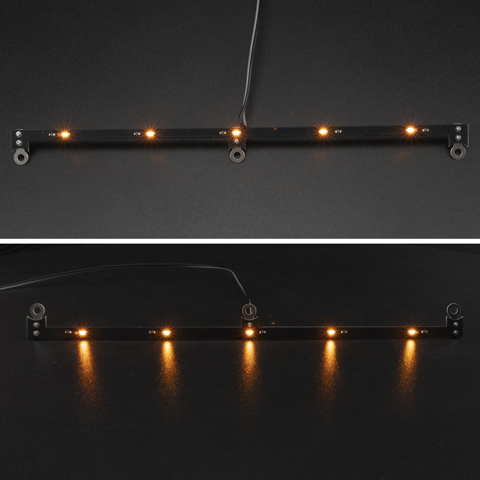 AXspeed 1/14 RC LED Light Side Lamp for 1/14 Tamiya FH16 XL 750 56375 Tractor Truck Upgrade, Black - Image 4