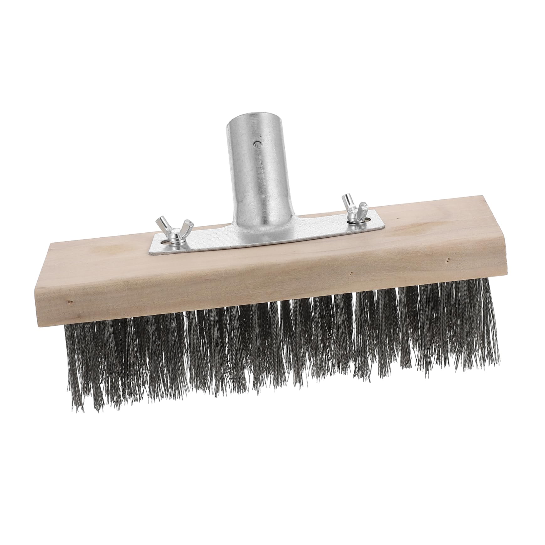 Cabilock Efficient Moss Elimination Floor Brush Stainless Steel Wire Brush for Tile Concrete Wood Stone Road Heavy Duty