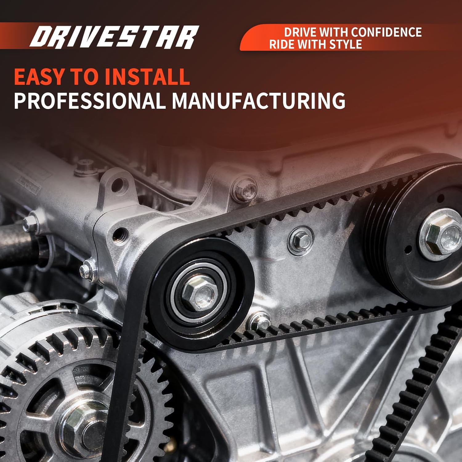 DRIVESTAR 89173 Drive Belt Idler Pulley 1999 2000 2001 2002 2003 2004 2005 2006 2007 2008 Compatible for Porsche 911 3.6L H6 Boxster Cayma 2.7L 99610211856