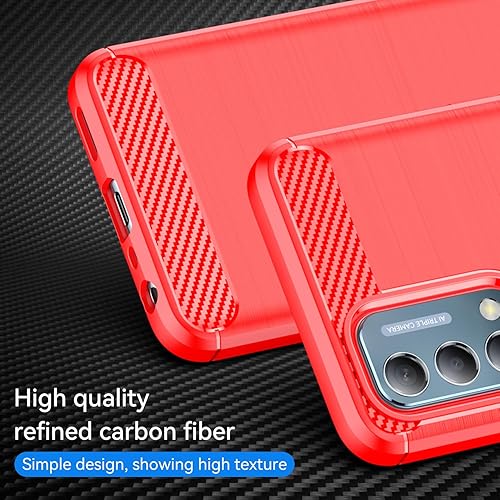 Miniatura 3 de Funda para teléfono OnePlus Nord N200 5G, a prueba de golpes, resistente a los arañazos, TPU suave, para OnePlus Nord N200 5G funda (rojo)