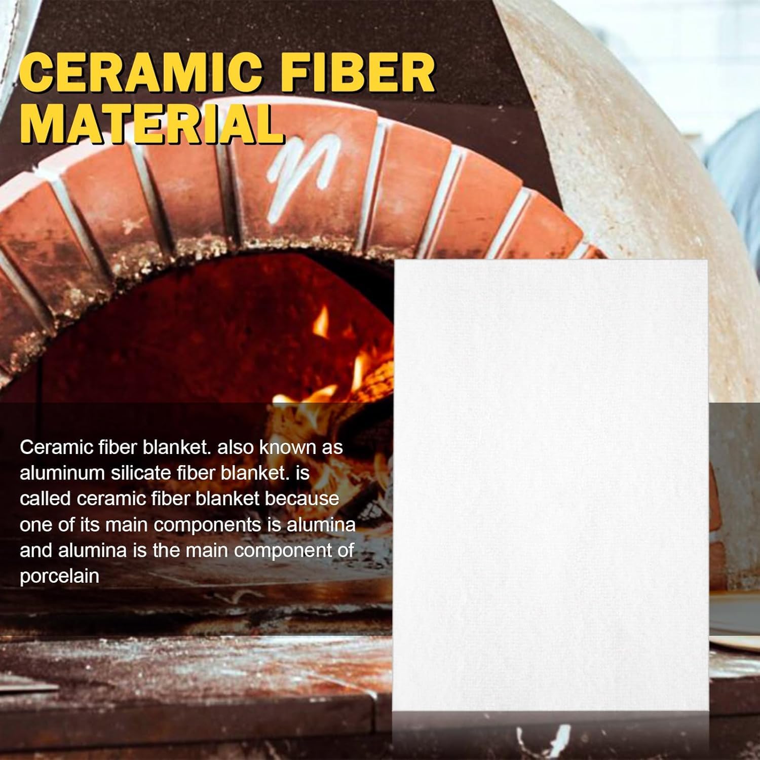 Ceramic Fiber Gasket Paper – Fireproof Insulation Sheets For Pellet Stove, Kiln, Boiler, Forge, 7x10 Inch, 1/8 Thick, 8 Pack