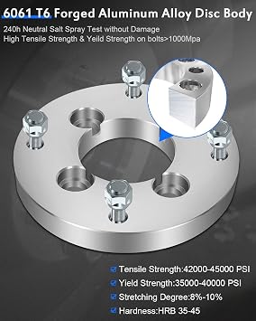 ECCPP 4PCS 4 Lug 1 Wheel Adapters Conversion 4x110 to 4x156 12x1.25 74mm for 2007-2016 for Honda Rancher 420| 2001-2017 for Honda Foreman Rubicon 500| 2008-2017 for Suzuki King Quad 400