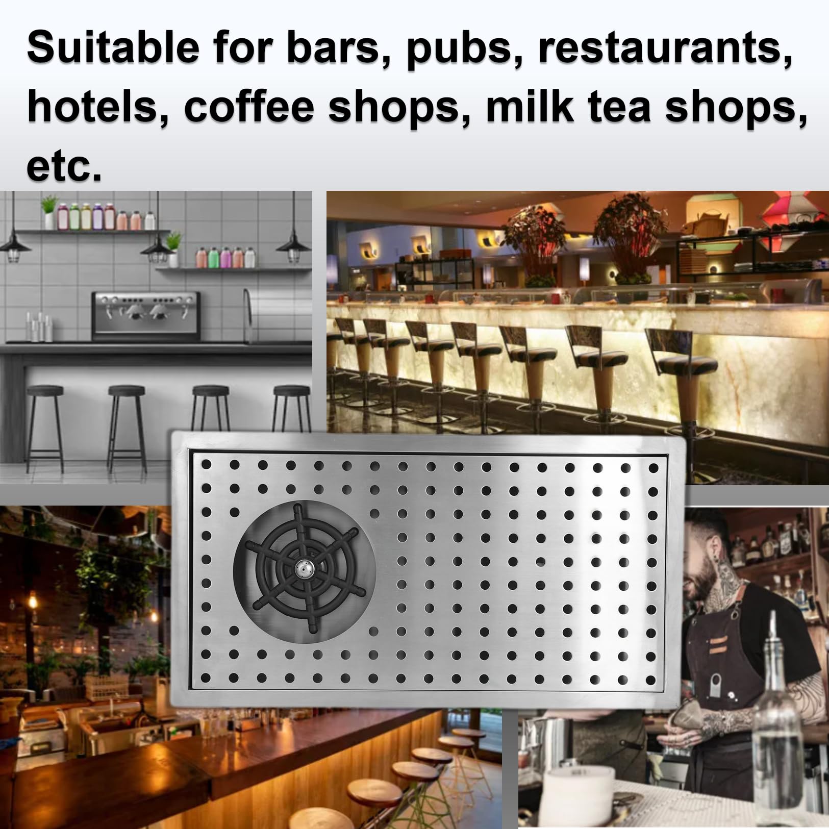Limpiador automático de tazas, Enjuagadora automática de vidrio de acero inoxidable G1 / 2 para el hogar, accesorios de fregadero de cocina, bar, restaurante(medium)