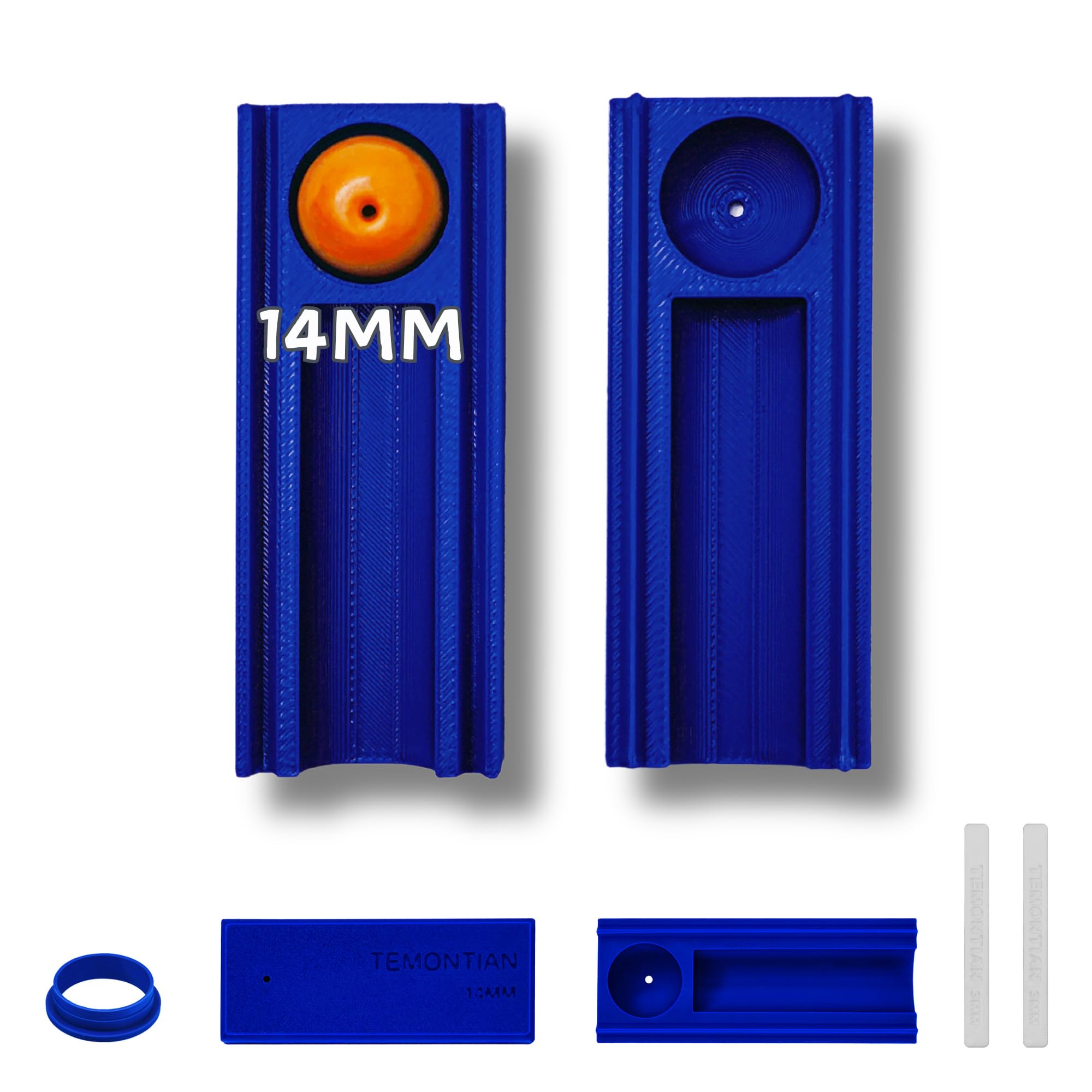 Outil de perçage 2 en 1 pour perles d'argile polymère de 14 mm avec son guide de profondeur