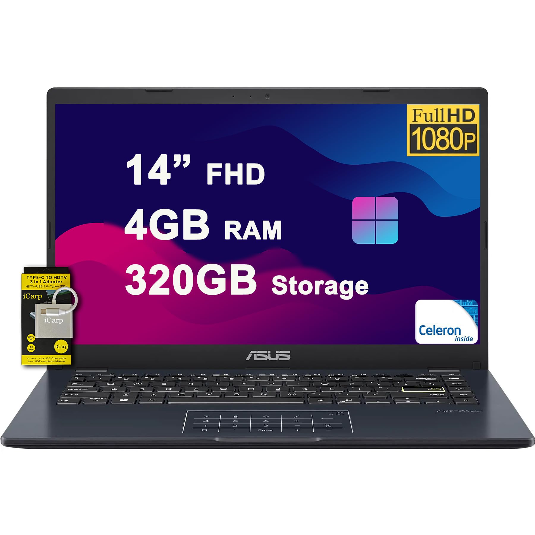 Amazon.com: ASUS Vivobook Go 14 Student Laptop 14