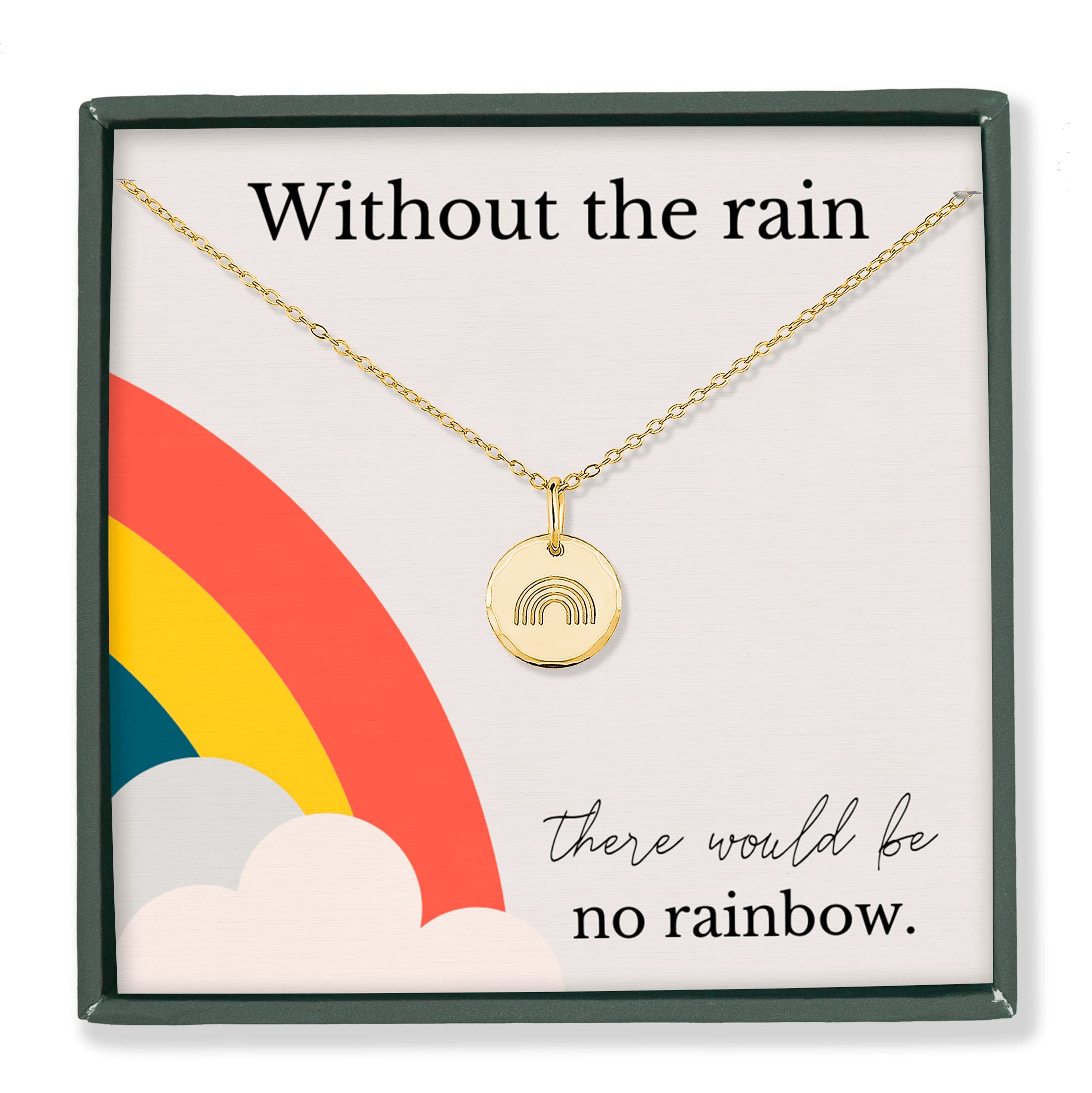 HOPE LOVE SHINE Encouraging Gift for Women - Courage, Strength, Motivational, Inspirational Necklace, Jewelry 16+2", 14k Gold Plated Sterling Silver