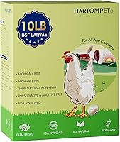 Vista 1 de Larvas secas de mosca soldado negro de 10 libras, alimento de pollo sin OMG y lleno de nutrientes, fuerte producción de huevos y salud, rico