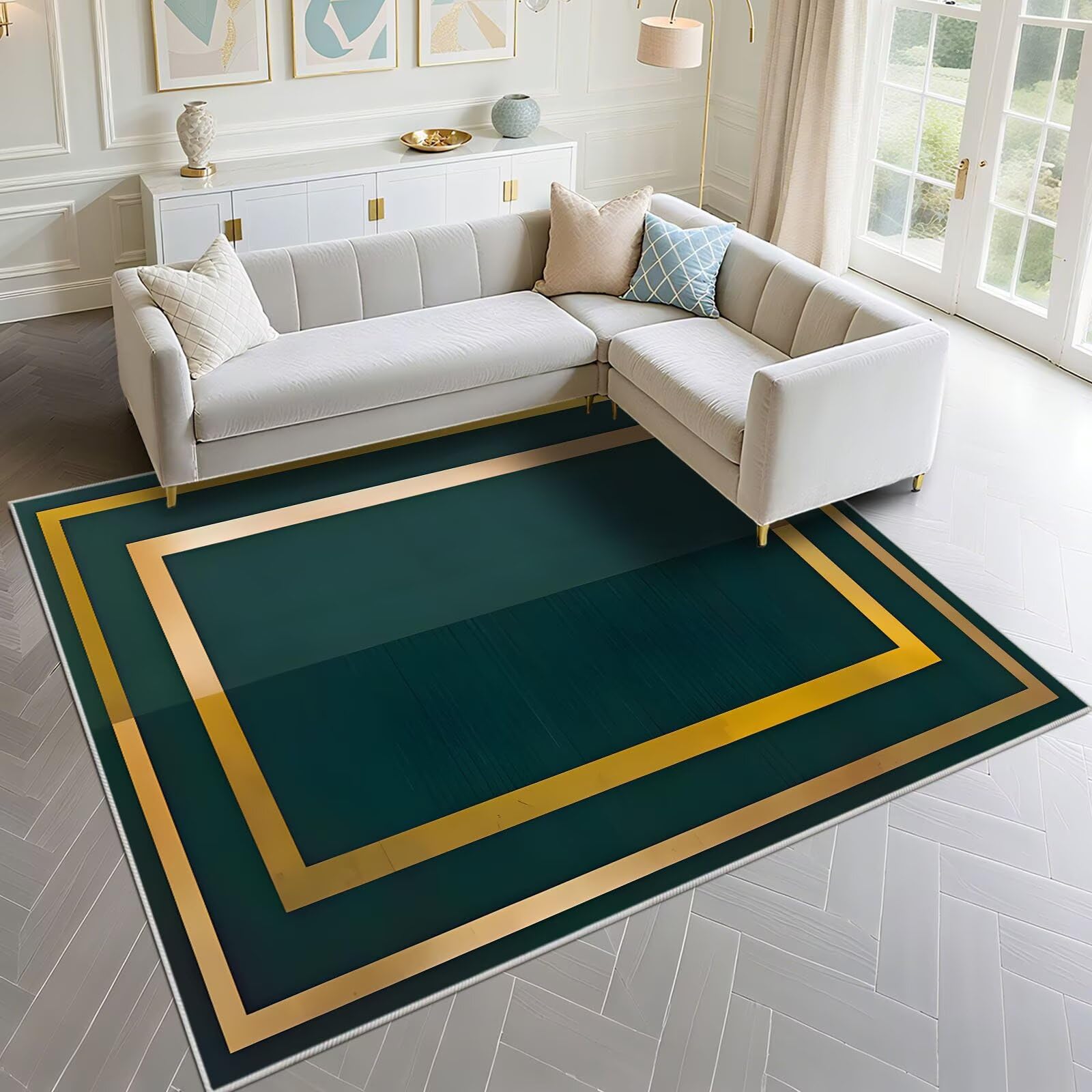 Tapis salle à manger anti bruit 130x200cm résout bruits de pas