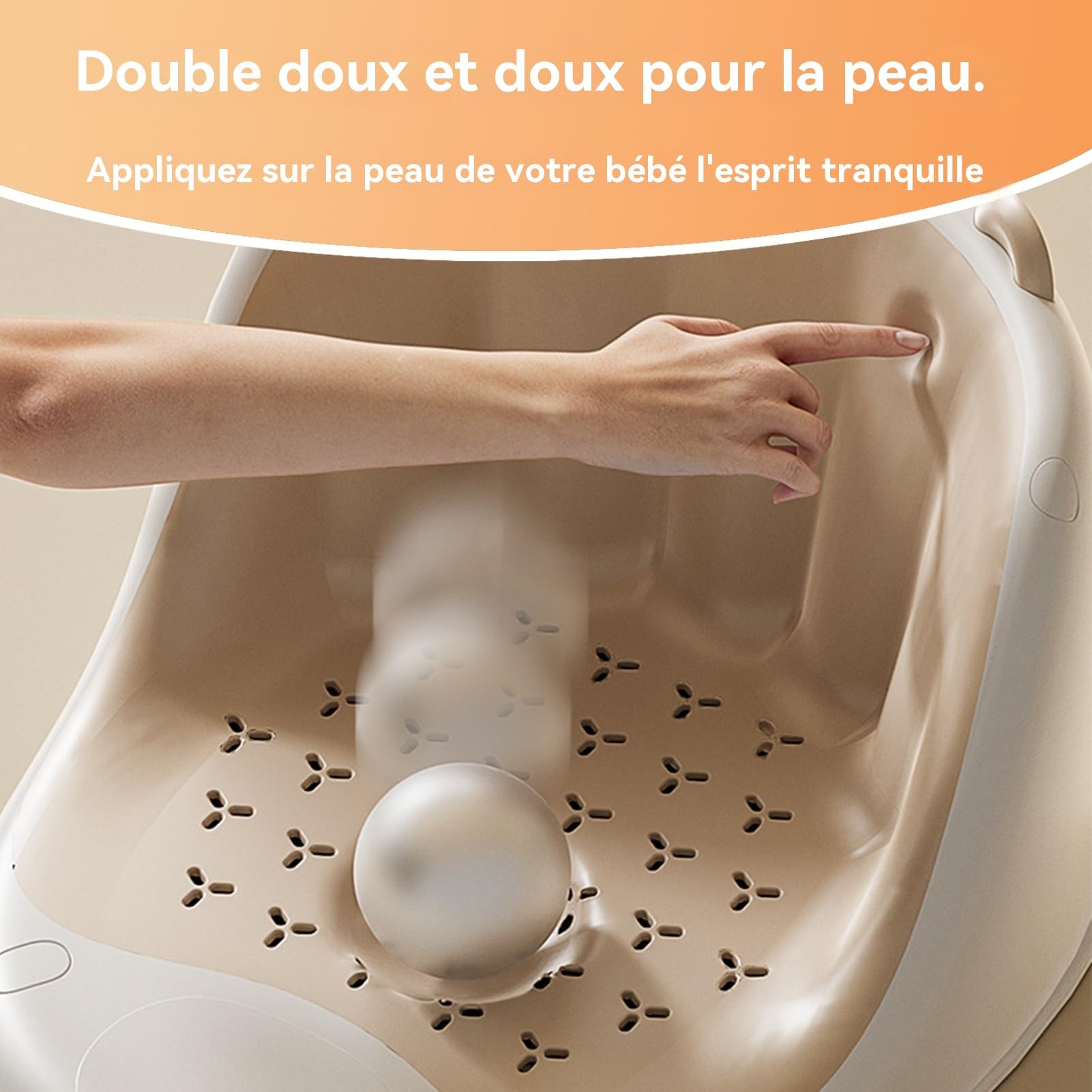 Siège de Bain Antidérapant pour Bébé (6 Mois et Plus), Avec Rotatifs, Enveloppant, Ajustement Parfait, Matériau Écologique et Inodore, pour Jeux Dans la Salle de Bain, la Piscine