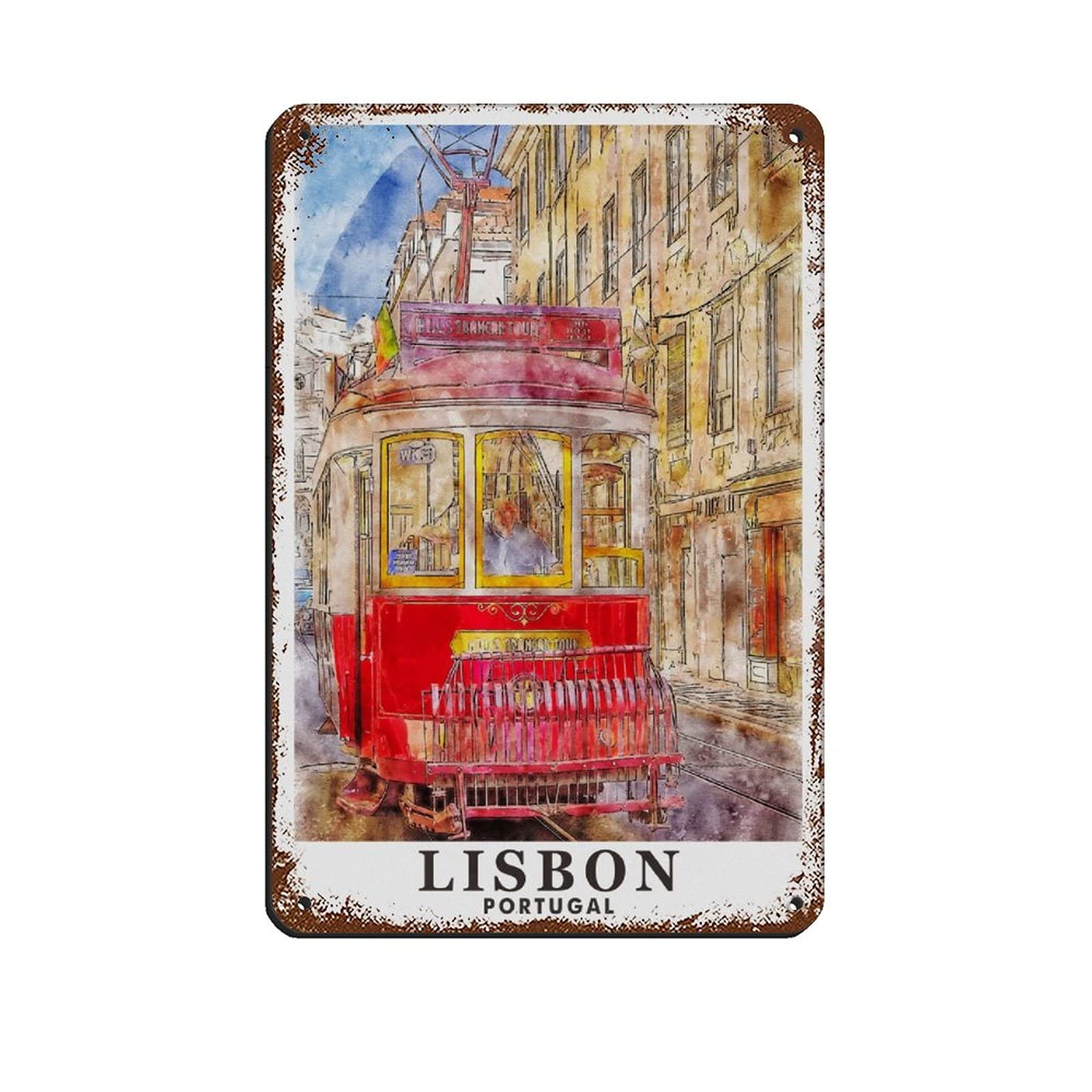 Targa In Latta KIOZIY Con Scritta 'Be Nice Or Leave', Formato 10x40 Cm, Vintage Per Parete, Idea Regalo