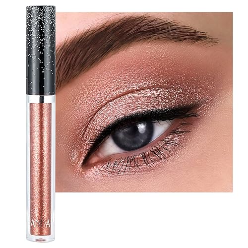Sombras de ojos líquidas, sombras de ojos con purpurina de larga duración, sombras de ojos con purpurina colorida de alta pigmentación (04#)