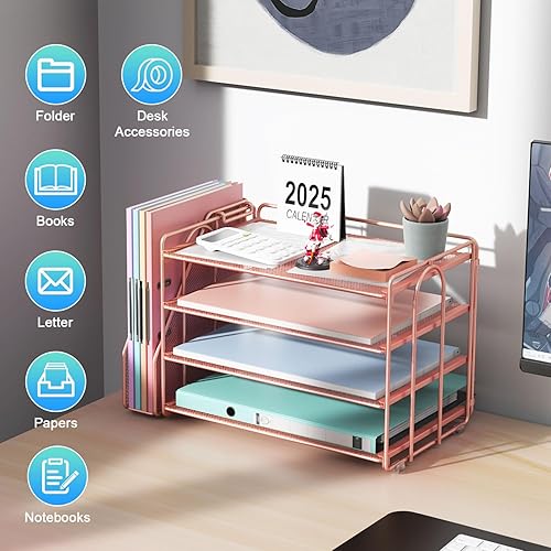 Miniatura 2 de gianotter 4-Tier Paper Organizer With Magazine Holder, Desk Organizers and Accessories, Desk Accessories & Workspace Organizers, File Organizer for