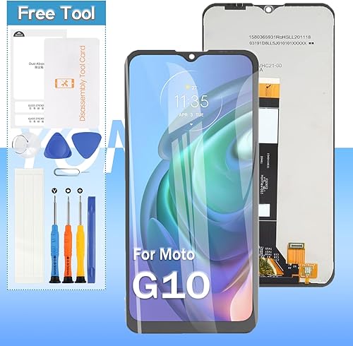 Reemplazo de pantalla para Motorola Moto G10 XT2127-2 6.5 '' pantalla LCD táctil digitalizador Asamblea con herramientas