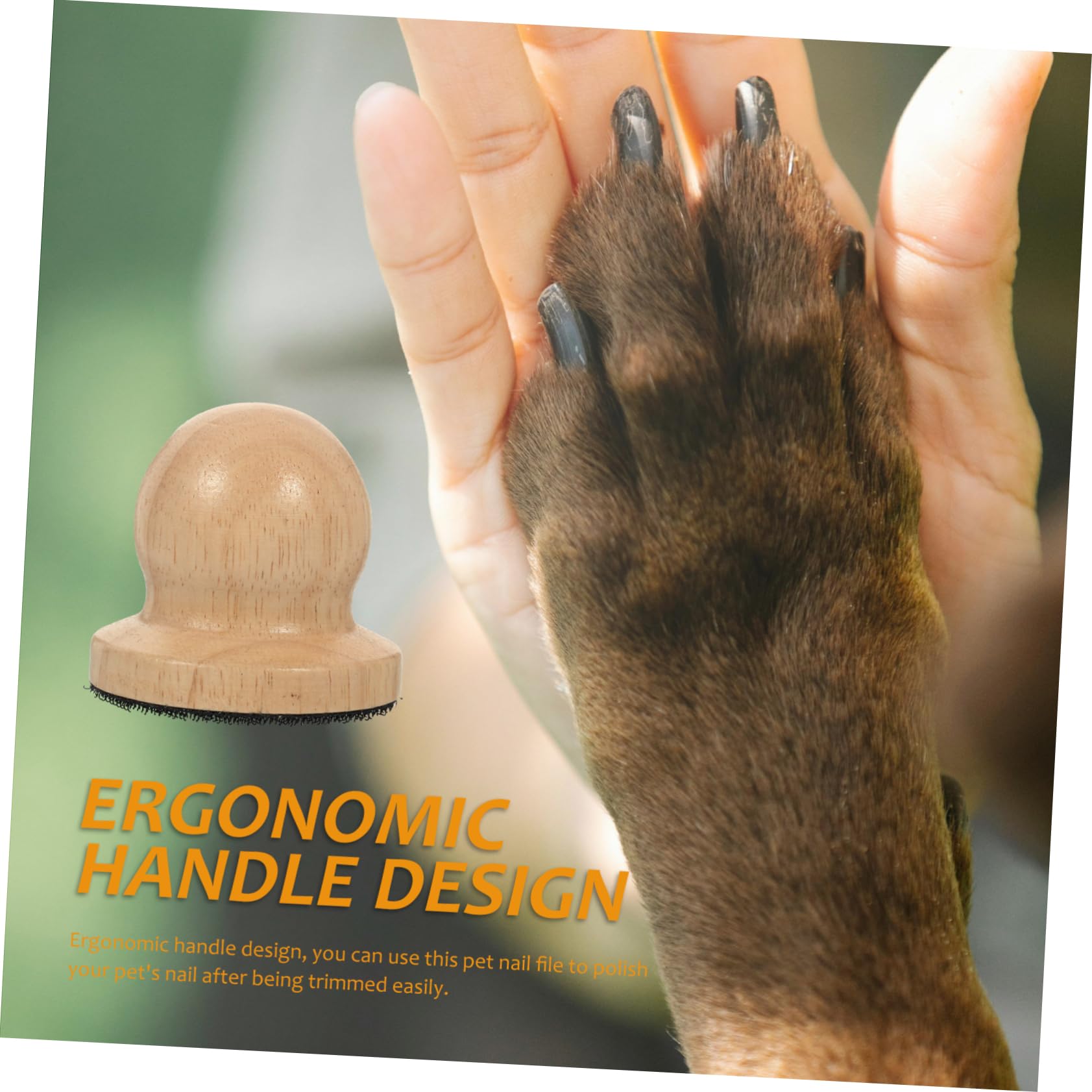 YARNOW Lot De 5 Limes À Ergonomiques pour Chien avec Manche en Bois pour Les Pattes Et Les des Animaux De Compagnie
