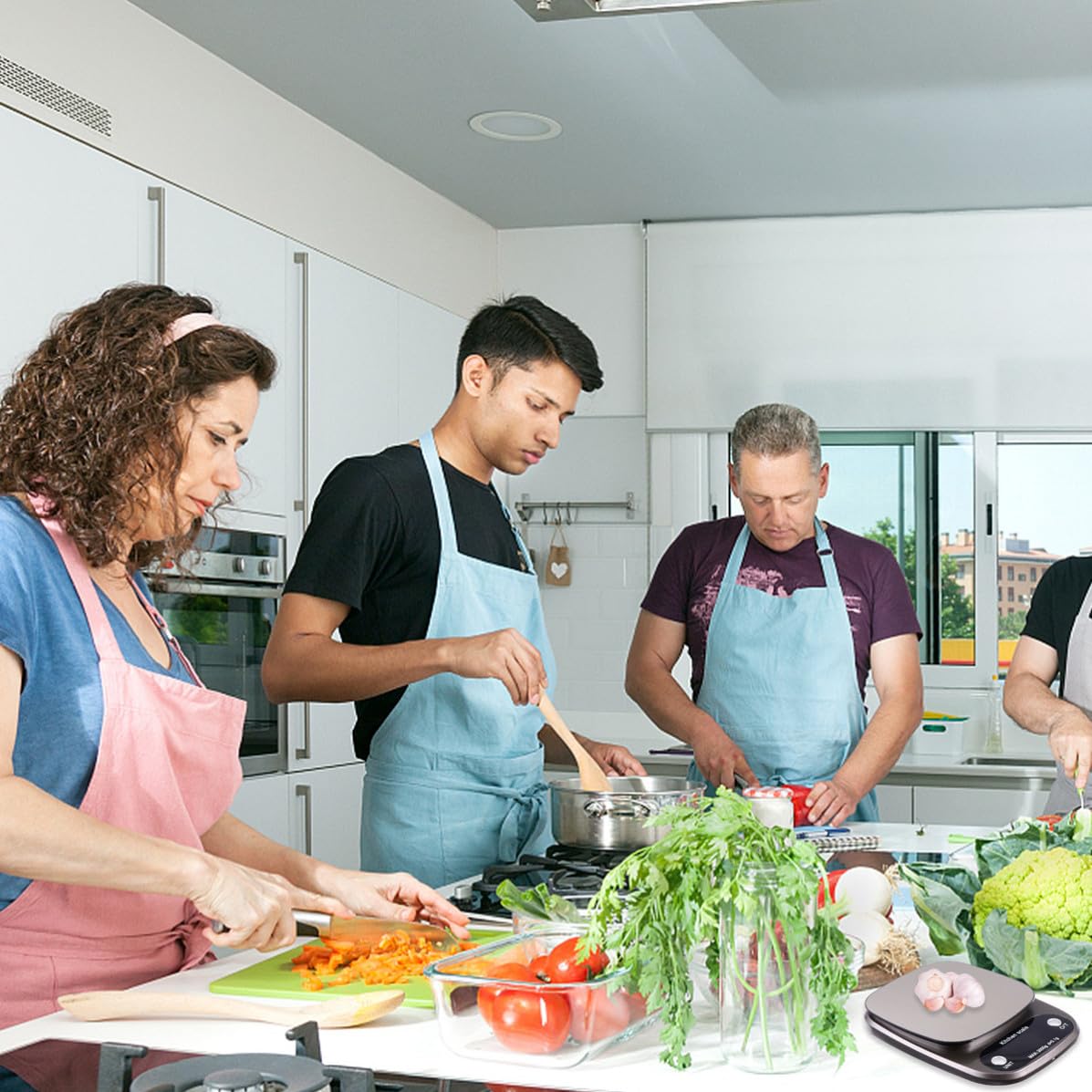 ibasenice Digitale Küchenwaage 3kg/0,1g aus Edelstahl Präzise Lcd Anzeige Leichte Tragbare Waage für Küche und Kaffeezubereitung