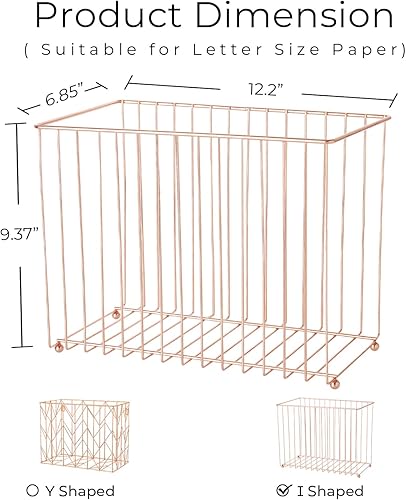 Miniatura 6 de Y YOMA Paquete de 1 organizador de archivos colgantes de escritorio de oro rosa | Paquete de 12 carpetas colgantes de oro rosa con pestañas e Oro