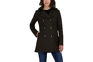 Women's Peacoat with Hood: Warm and Stylish Winterwear