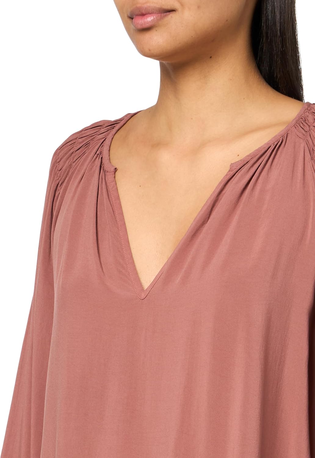 Velvet by Graham and Spencer Azalea Rayon Challis Top, Blush, M - Image 3