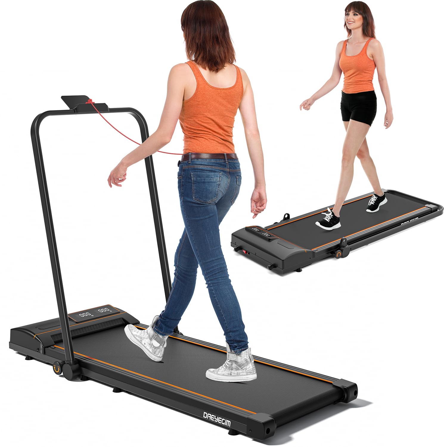 DAEYEGIM TreadmillWalking PadUnder Desk Treadmill2 in 1 Folding