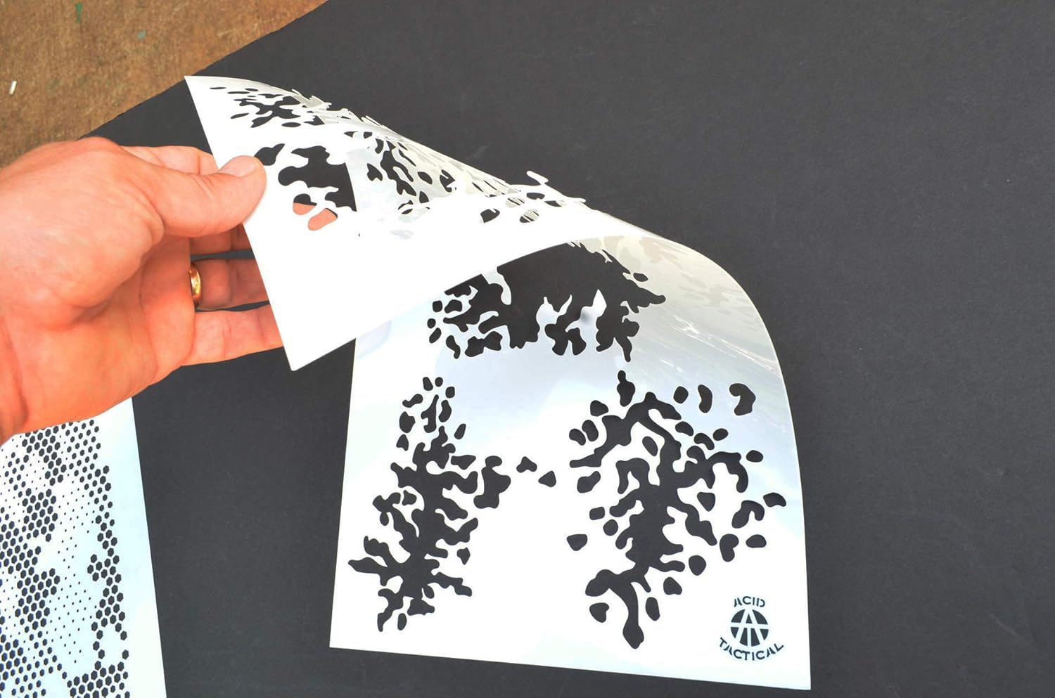 Acid Tactical® Mylar Camouflage Stencils 10mil DIY Paint Hunting Rifle Gun RC Camo 8 Pack Set