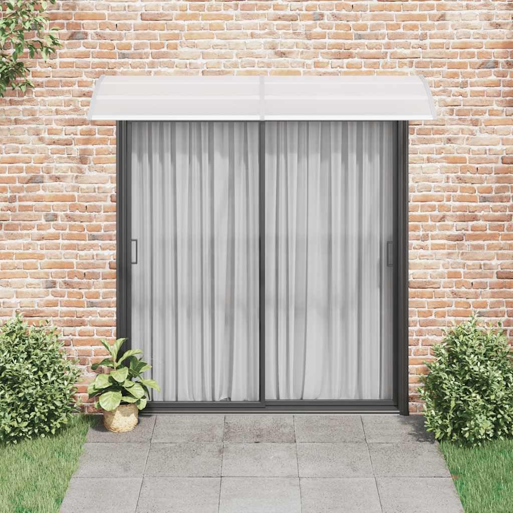 Tenda Porta Grigio Trasparente 240x75 cm PC | Policarbonato cavo, Supporti ABS, Barre Alluminio, Uso Residentiale Commerciale, Kit Montaggio Incluso