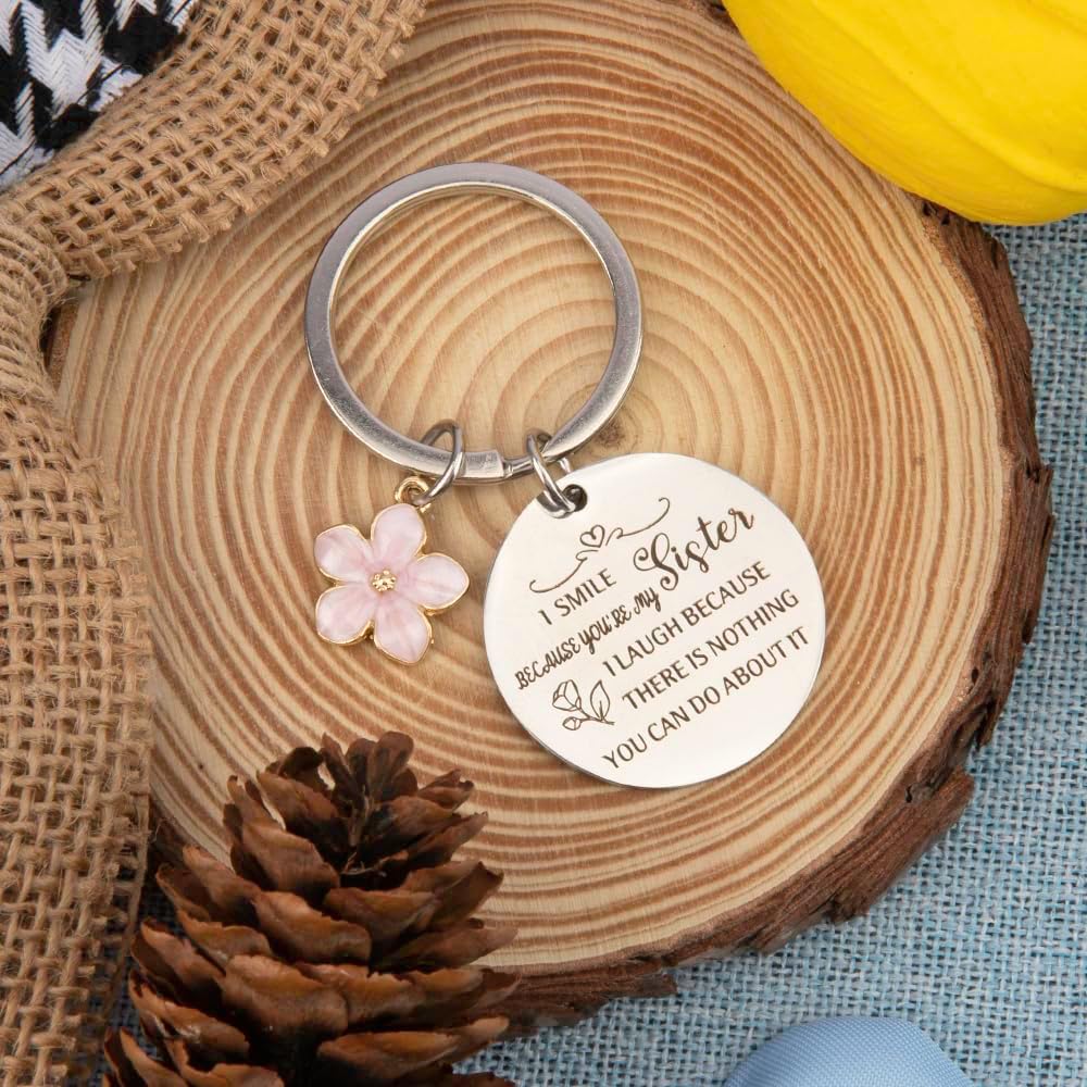 Funny Sister Galentine GiftS from Sisters Brother,Gifts for Older Sisters Adult,Keychain,Mothers Day Birthday Gifts for Sister,Christmas Valentines Day Gift Ideas - Image 2