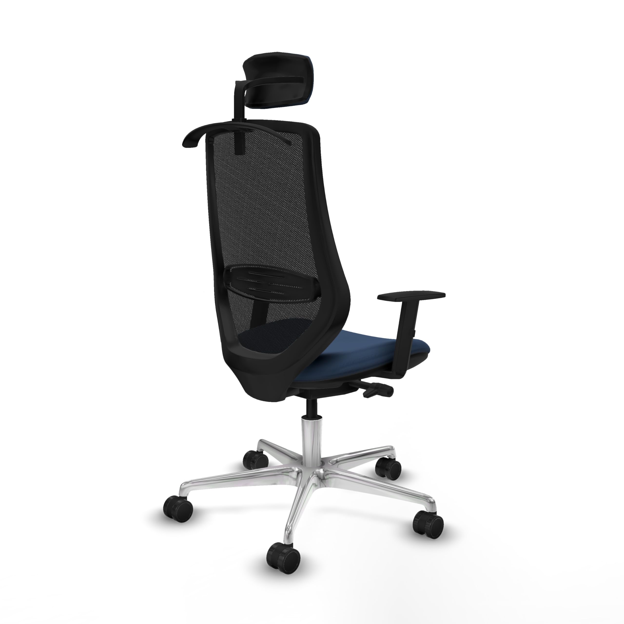 Piqueras y Crespo Mardos: la Mejor Silla de Escritorio Calidad Precio con Respaldo Fijo, cabecero 2D, Apoyo Lumbar 1D, Brazos 1D, Mecanismo Sincro/Traslack, para 24 Horas de Uso y 120 Kg