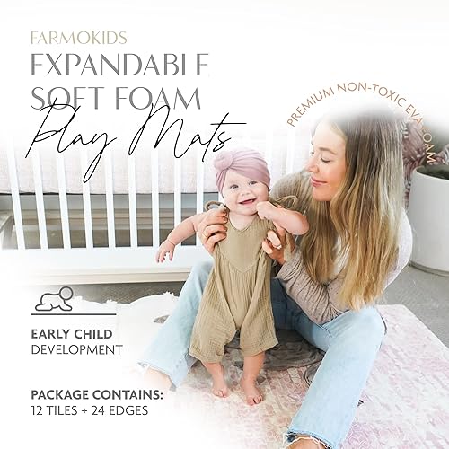 Miniatura 2 de Tapete de juego para bebé, tapete para el tiempo boca abajo, tapete de espuma suave y cómodo para bebé, tapete de espuma entrelazado, tapete no