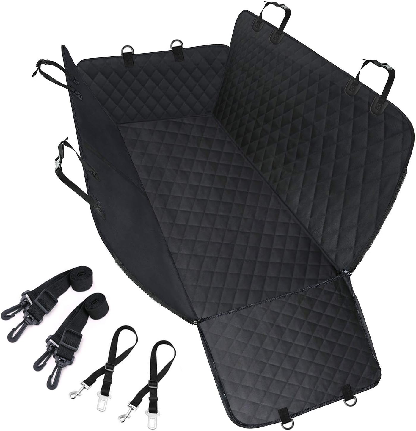 Dog Car Seat Cover,Dhaws Upgrated Waterproof and Scratch Proof Washable Bench Pet Car Seat Cover for Cars, Trucks, and Suv's,Non-Slip…