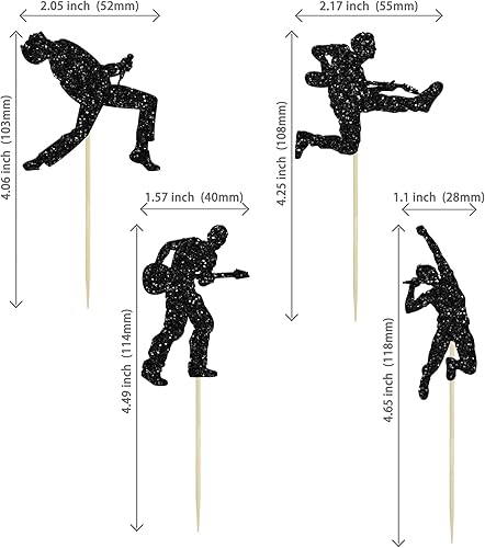 Miniatura 2 de 24 adornos para cupcakes de despedida de soltera con purpurina múltiple para decoración de pasteles, para boda, compromiso, despedida de soltera,