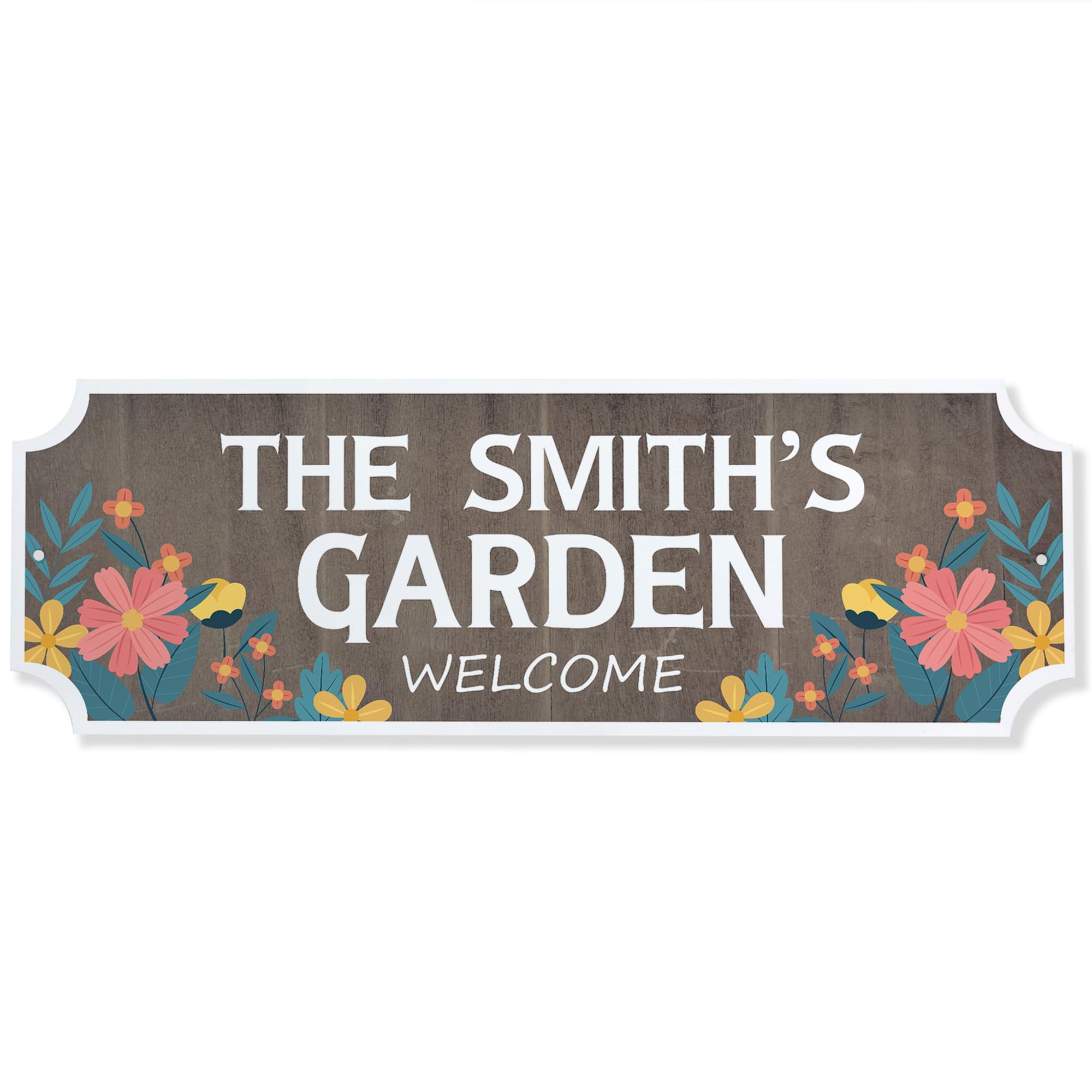 Red Ocean Personalised Garden Signs and Plaques For Outside Shed Patio Summer House Wall Plaque Outdoor Weatherproof Plaque 30x10cm