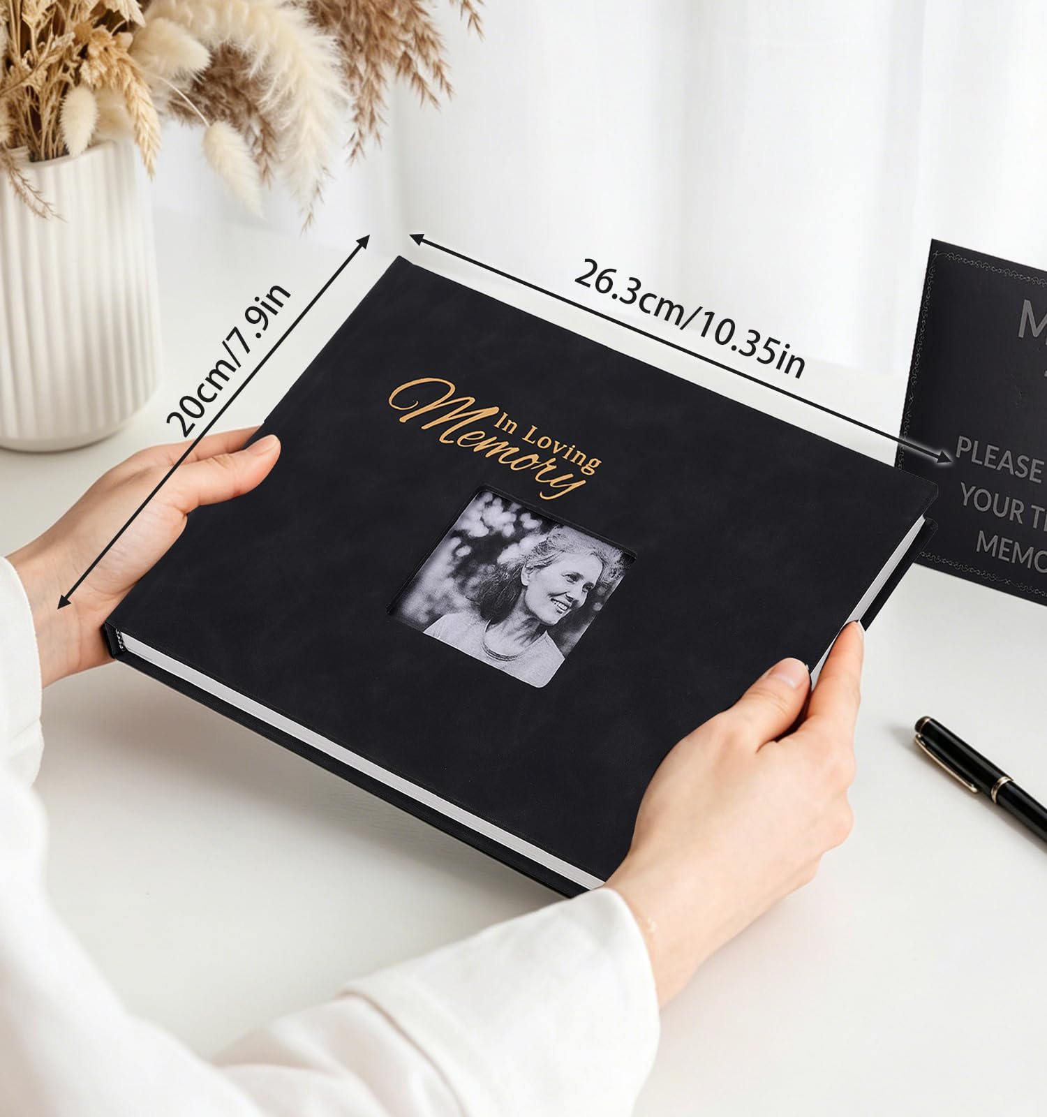 Begräbnisgästebuch für Gedenkdienst, Beerdigungsschild im Buch für Gäste, Hardcover Beerdigung Gästebücher Feier des Lebens, in Loving Memory Gästebuch für Beerdigung, insgesamt 88 Seiten für 280