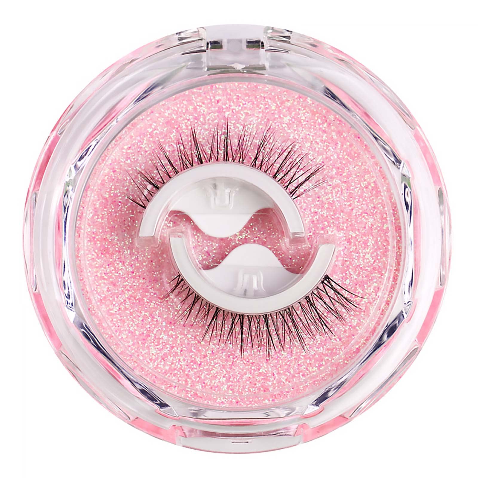 Tongyend Reusable Self-Adhesive Eyelashes Natural Multiple, Fake Eyelashes Natural Look, Natural Fluffy Curling Long Eyelashes, No Magnet No Glue Eyelashes Waterproof (W08-1 Paired)