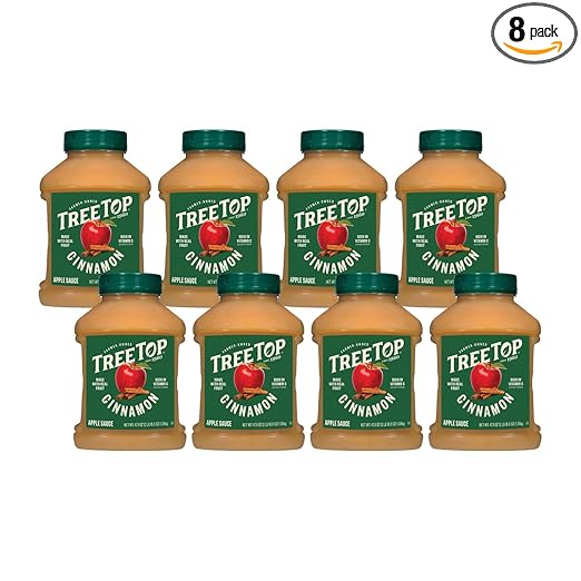 Tree Top Cinnamon Applesauce, 47.8 Oz (Pack of 8)