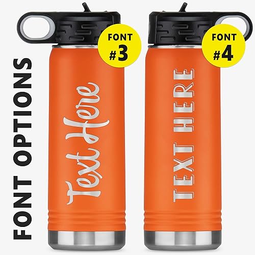 Miniatura 3 de Botella de agua personalizada con popote y tapa de 32 onzas, botella de agua de acero inoxidable, botella personalizada para deportes, regalos,