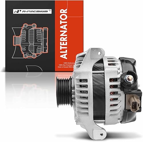 Miniatura 8 de A-Premium Alternador compatible con Ford F-150 F150 2009-2010 V8 4.6L (motor VIN W), polea de 6 ranuras en el sentido de las agujas del reloj de 12V