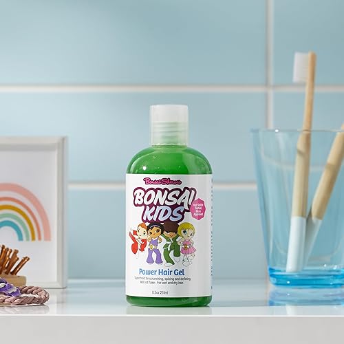 Miniatura 4 de Gel para el cabello para niños y niñas – Fuerte sujeción | Sin descamación | Sin lágrimas – 8 oz – Gel para el cabello para niños