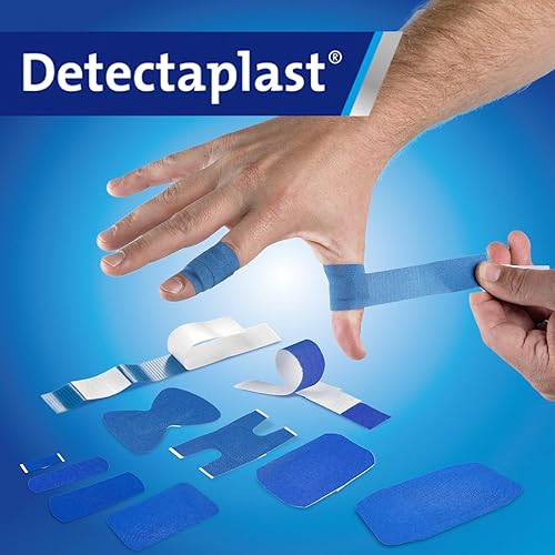 Miniatura 6 de Detectaplast Yesos Azules Elásticos, Metales Detectables y Flexibles, Kit de Primeros Auxilios para Catering en Ambientes de Manipulación de