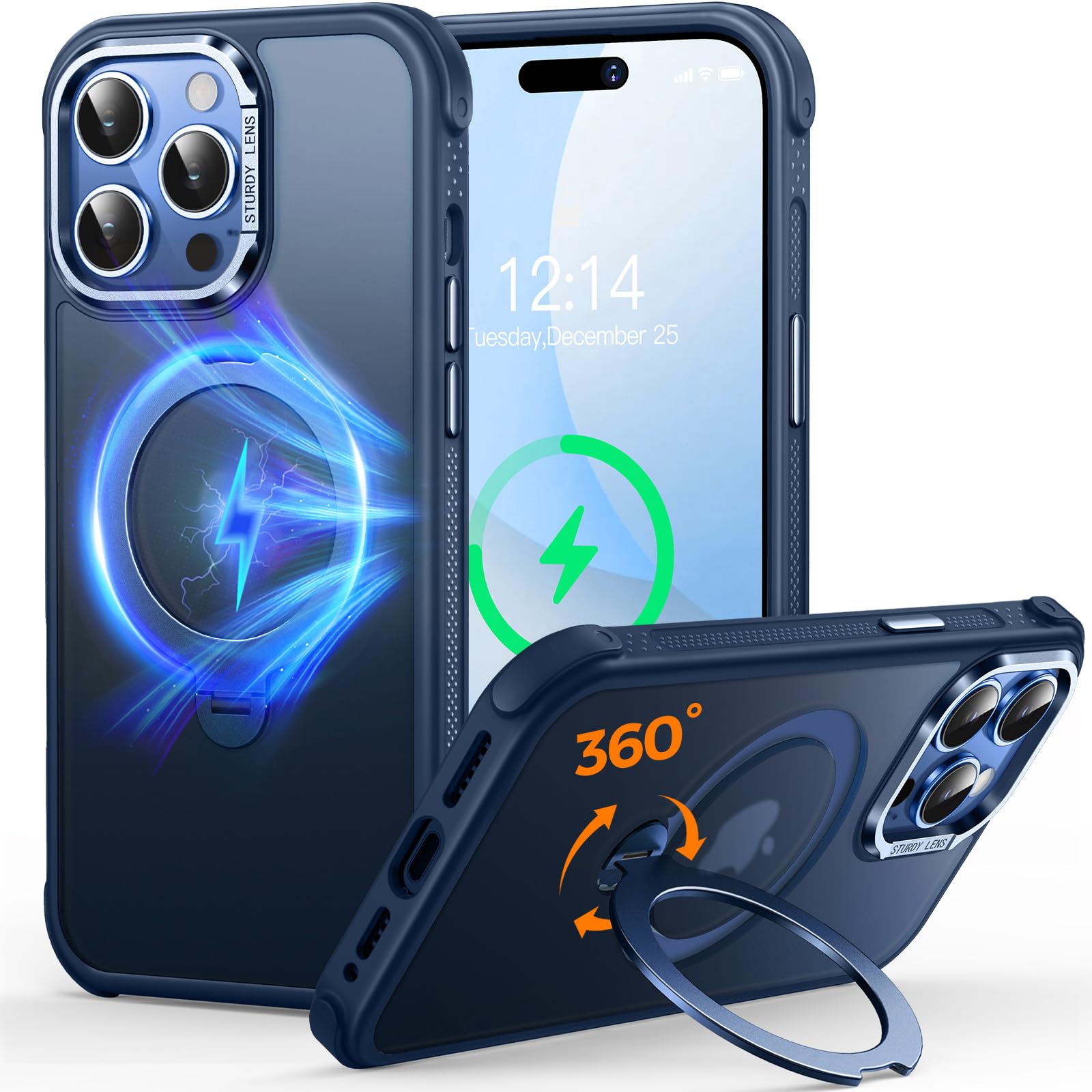 Mobnano Ultra Hybrid iPhone 13 Pro Hoesje Transparente beschermend Hoesje Bumper schokbestendig robuust hybride stijlvol Siliconen slank slim duidelijk hard Case - Zwart/Rood