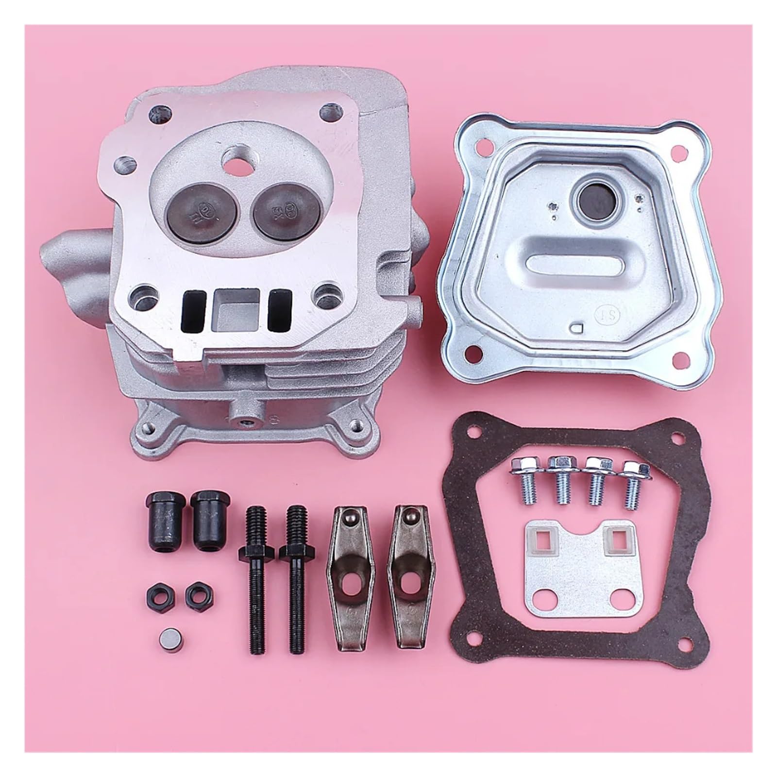 Conjunto de Perno de Junta de Tapa de Culata de válvula de Cilindro, Compatible con Motor de cortacésped GX160 GX200 de 5,5 HP y 6,5 HP, Pieza de Repuesto