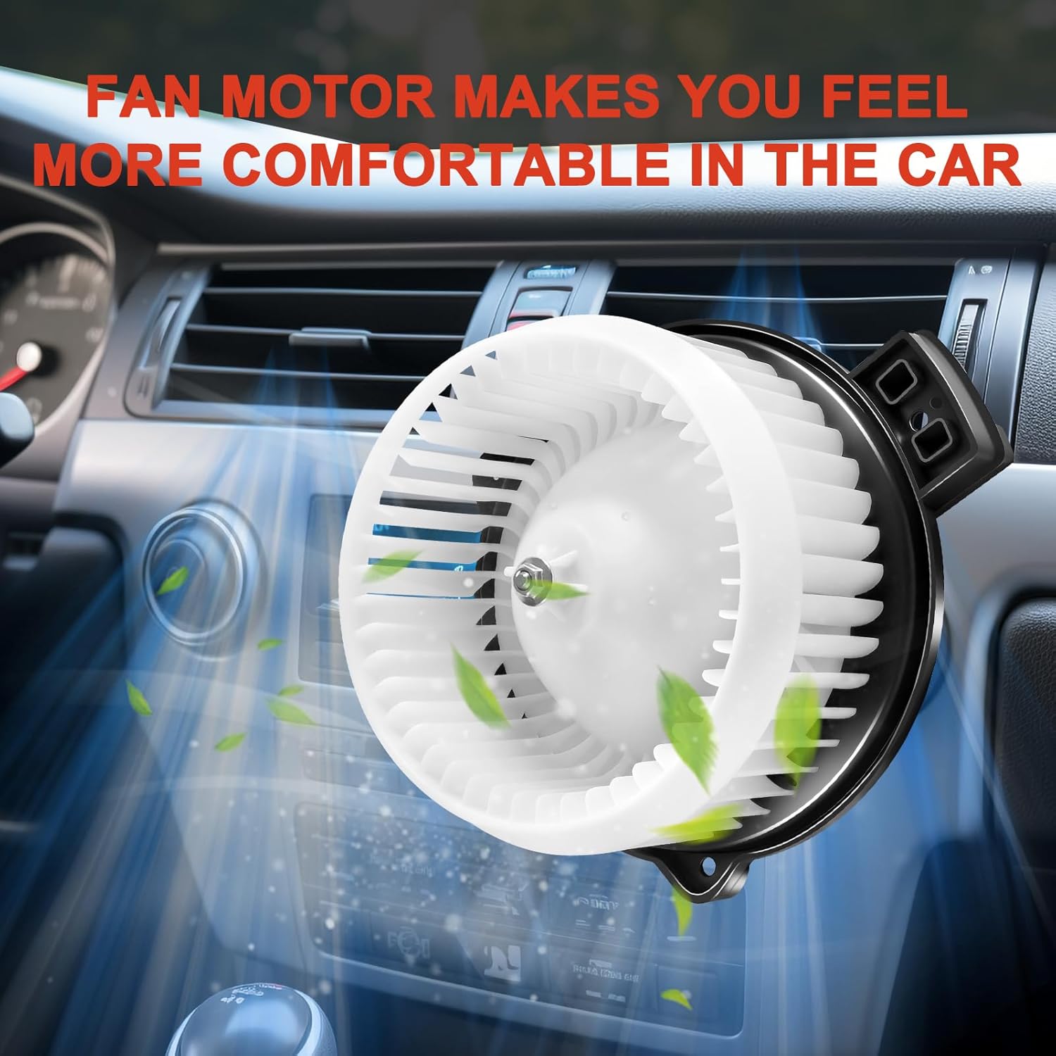 HVAC AC Blower Motor Fan Heater Motor Replacement 700247 79310-TF0-G01 Compatible with Honda for FIT 2009 2010 2011 2012 2013 2014 615-50209 79310TF0G01