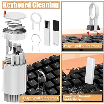 Amazon.com : 20 in 1 Multifunctional Cleaner Kit. Keyboard Cleaning Brush, Headphones Cleaner Kit for AirPods, Multi-tool for Cleaning Laptop,Keyboard,Earbuds,Camera,Phone.Laptop Cleaner Kit for Electronic Devices : Electronics