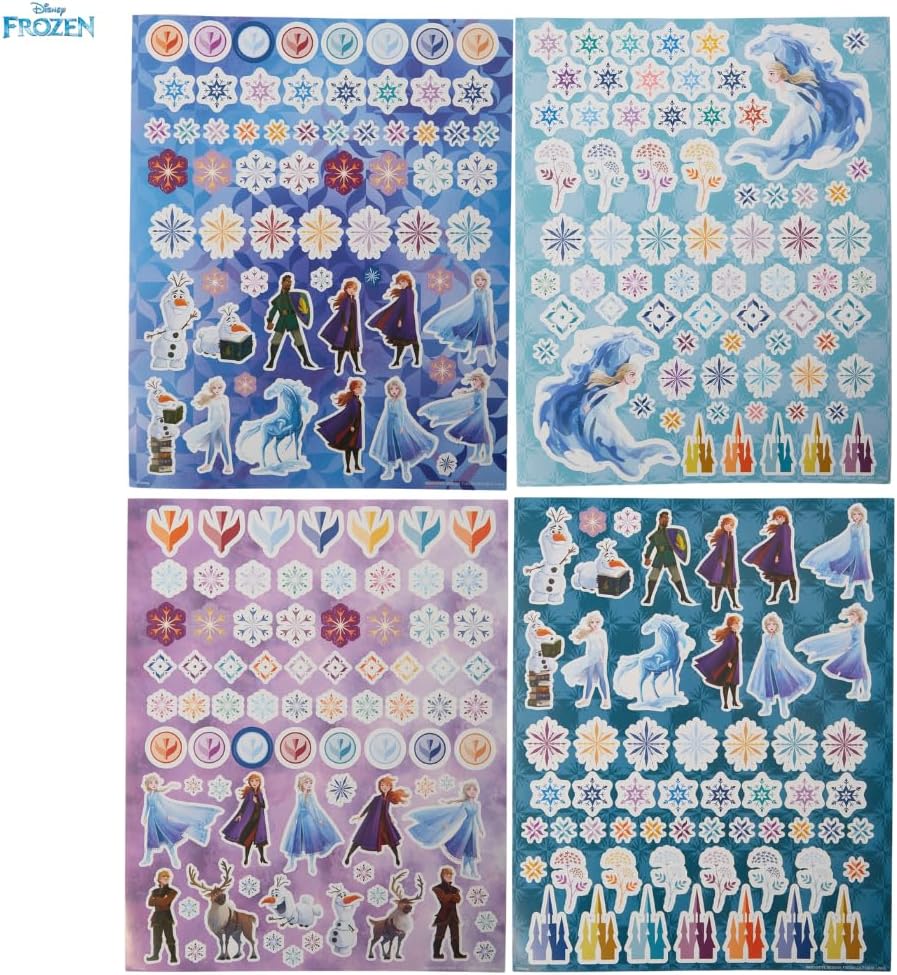 Innovative Designs Disney Frozen Creativity Fun Kids Art Set for Coloring, Painting, and Crafts