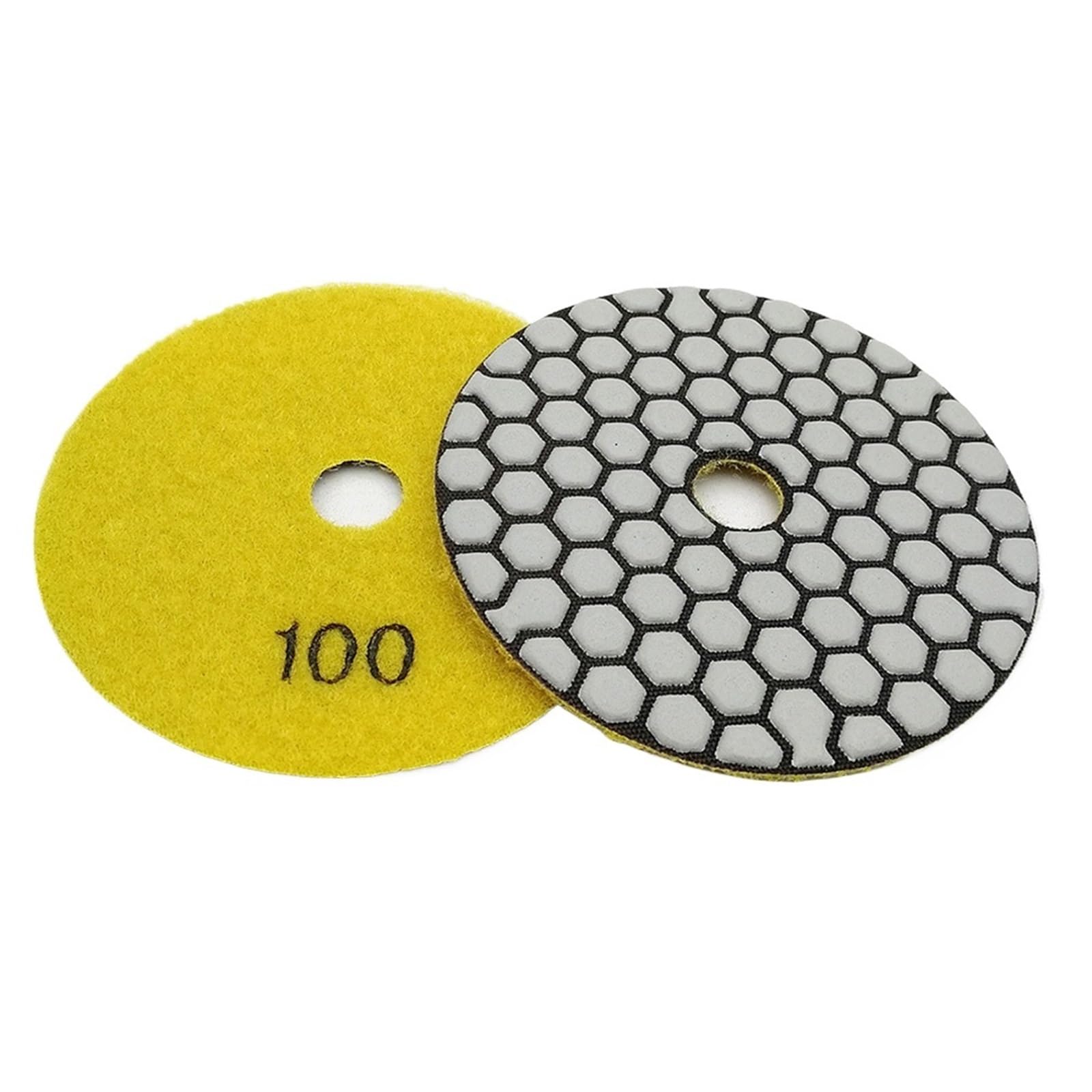 Almohadillas de pulido 6 uds 100mm #100 almohadillas de pulido en seco diamante disco lijado 4 pulgadas Unión resina placa abrasiva Flexible granito mármol