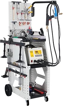 TECHTONGDA Spot Weld Dent Puller Repair Removal Kit for Steel Auto Body Dent Puller for Cars Sheet Metal Repair with Shelf 220V