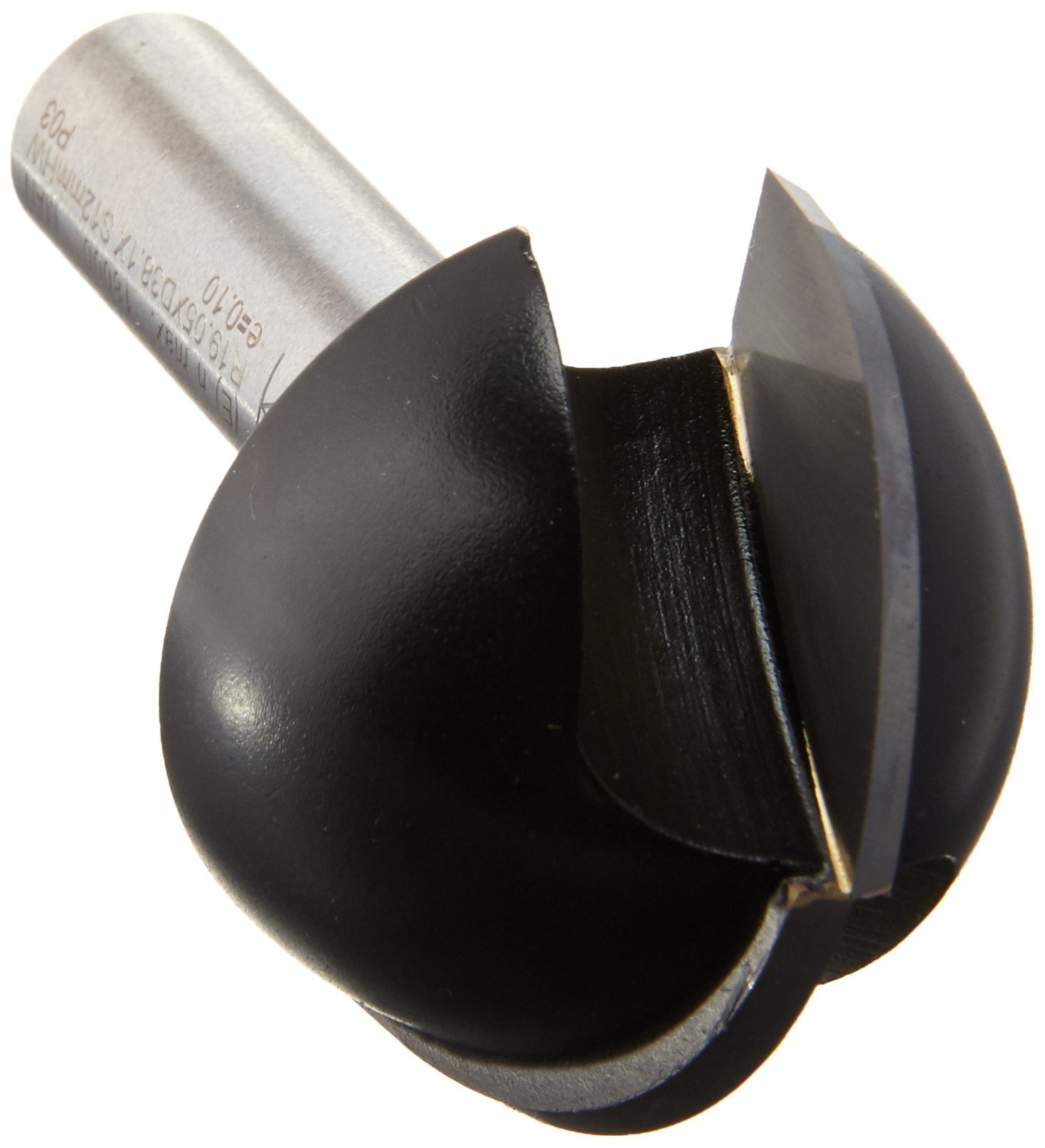 Edessö 104038112 hohlkehl Fresa con rodamientos a = 38,1/R = 19,05/B = C = 12 de 22,2, Plata